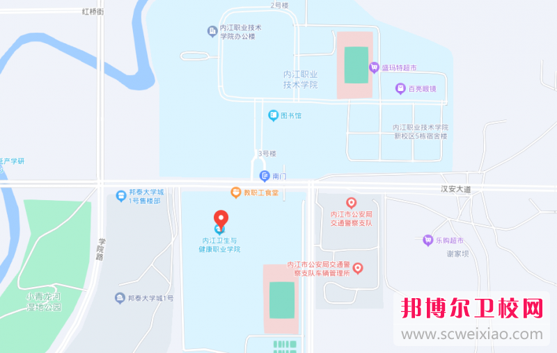 內(nèi)江衛(wèi)生與健康職業(yè)學院地址在哪里，哪個地區(qū)，哪個城市?